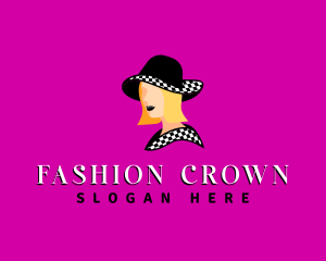 Fashion Woman Hat logo design