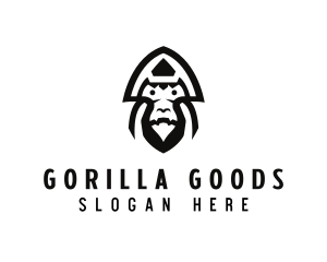 Primate Warrior Gorilla logo design