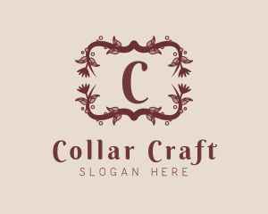 Floral Vine Wreath logo design