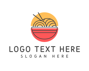Asian - Minimalist Ramen Noodles logo design