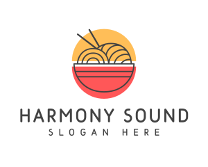 Minimalist Ramen Noodles Logo