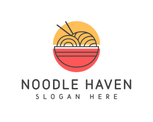 Noodle - Minimalist Ramen Noodles logo design