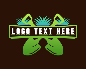 Tools - Gardening Shovel Landscaping logo design