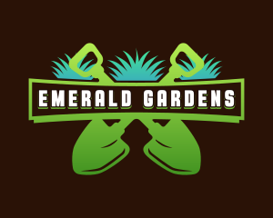 Gardening Shovel Landscaping logo design