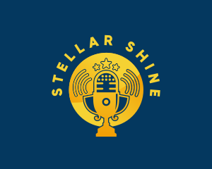 Stars - Microphone Stars Podcast logo design