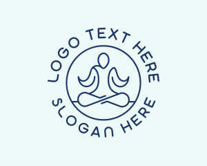 Relaxation - Holistic Yoga Meditation logo design