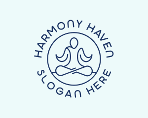Holistic Yoga Meditation logo design