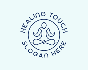 Holistic Yoga Meditation logo design