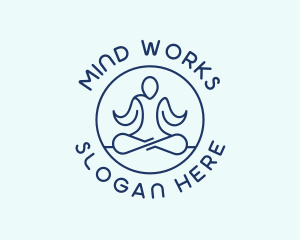 Holistic Yoga Meditation logo design