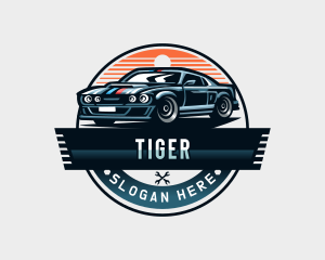 Sports Car - Sports Car Restoration Garage logo design