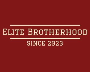 Fraternity - Varsity College Text logo design