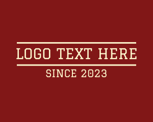 College - Varsity College Text logo design