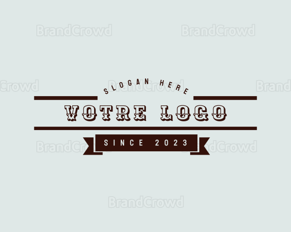 Rustic Banner Brand Logo