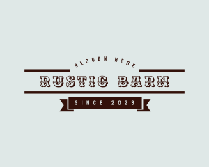 Rustic Banner Business logo design