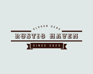 Rustic Banner Business logo design