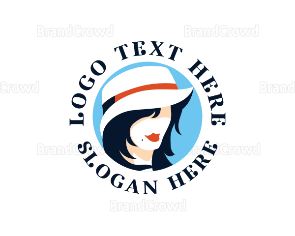 Beauty Woman Hat Logo