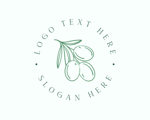 Leaf - Natural Olive Fruit logo design