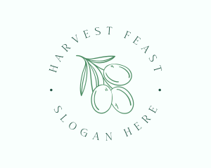 Natural Olive Fruit logo design