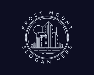 Apartment Building Real Estate logo design