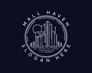 Apartment Building Real Estate logo design