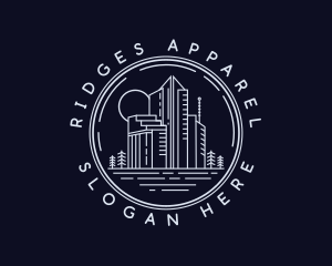 Apartment Building Real Estate logo design