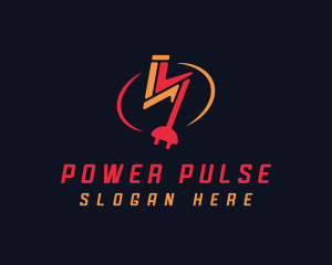 Volt - Electric Plug Energy Charging logo design