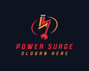 Charge - Electric Plug Energy Charging logo design