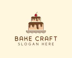 Chocolate Cherry Cake logo design