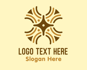 Tribal Shield Letter X Logo