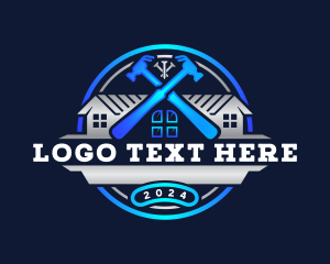 Remodeling - Maintenance Contractor Hammer logo design