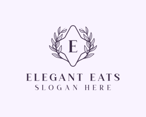 Luxury Stylish Wreath logo design