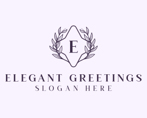 Luxury Stylish Wreath logo design