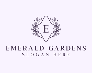 Luxury Stylish Wreath logo design