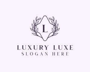 Luxury Stylish Wreath logo design