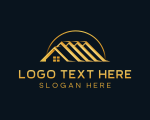 Roofing - Luxury Realty House Roof logo design