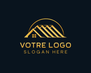 Construction - Luxury Realty House Roof logo design