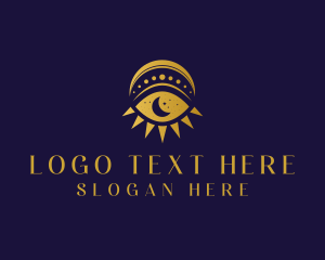 Fortune Teller - Mystic Moon Eye logo design