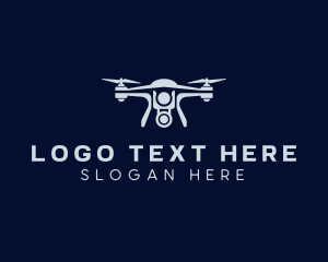 Videography - Quadrotor Drone Camera logo design