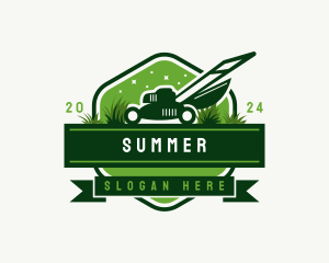 Grass Cutter Landscaping logo design