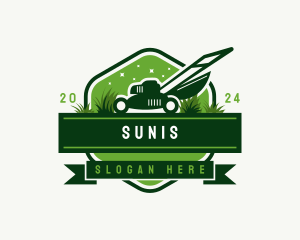 Grass Cutter Landscaping logo design