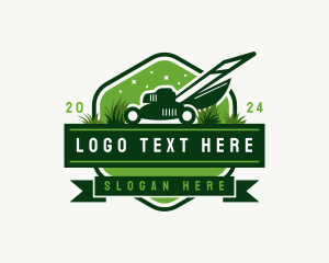 Eco - Grass Cutter Landscaping logo design