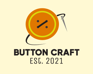 Button - Button Sewing Needle logo design