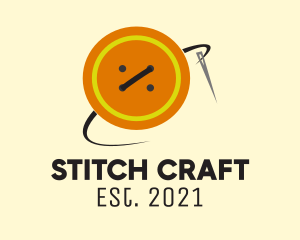 Sewing - Button Sewing Needle logo design
