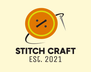 Needle - Button Sewing Needle logo design