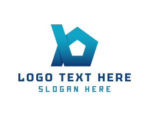 Blue - Geometric Startup Company logo design