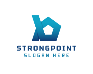 Initial - Geometric Startup Company logo design