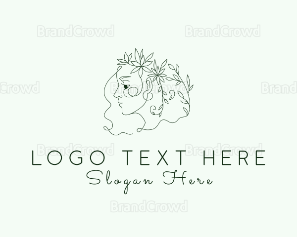 Nature Botanical Woman Beauty Logo