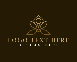 Luxe - Yoga Lotus Spa logo design