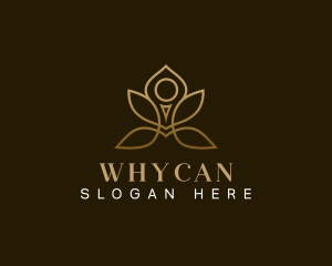 Healing - Yoga Lotus Spa logo design