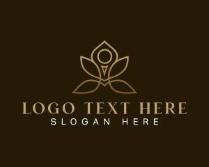 Relax - Yoga Lotus Spa logo design